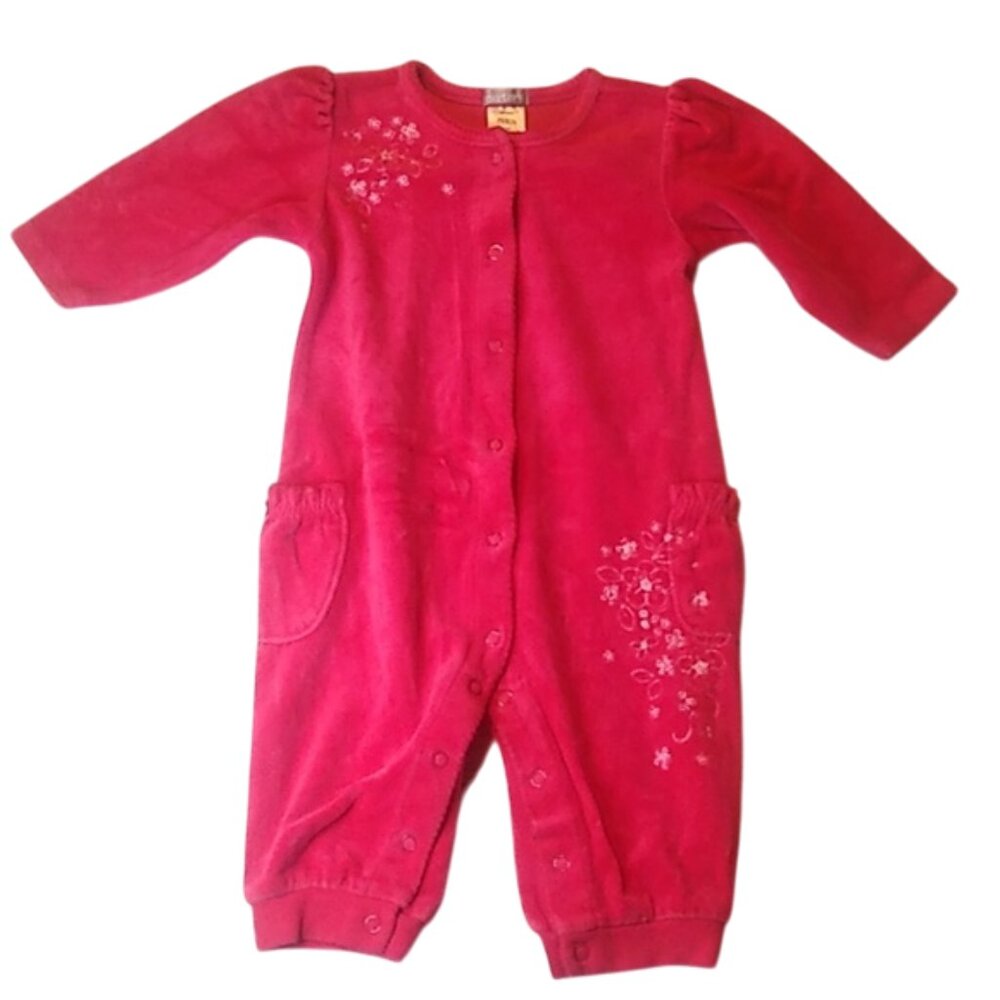 CARTER'S, BODY SUIT, COLOR: RED, WHITE, SIZE: 9M
